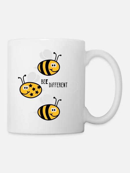 Be different - be yourself - Bee - Bee - 3C - Mug - white