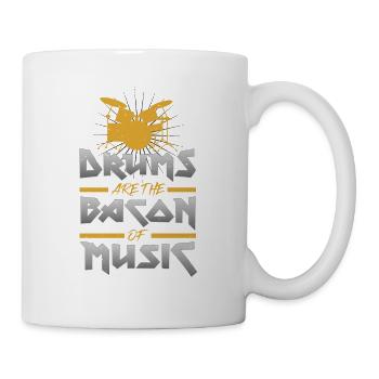Drummer Drums Schlagzeug Schlagzeug - Tasse - Weiß - Rechts