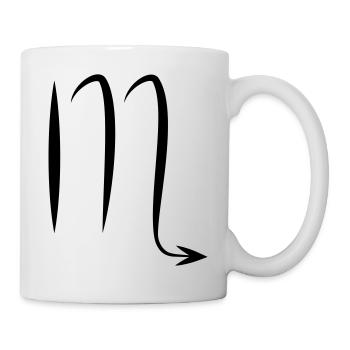 Sternzeichen Skorpion Astrologie - Tasse - Weiß - Rechts