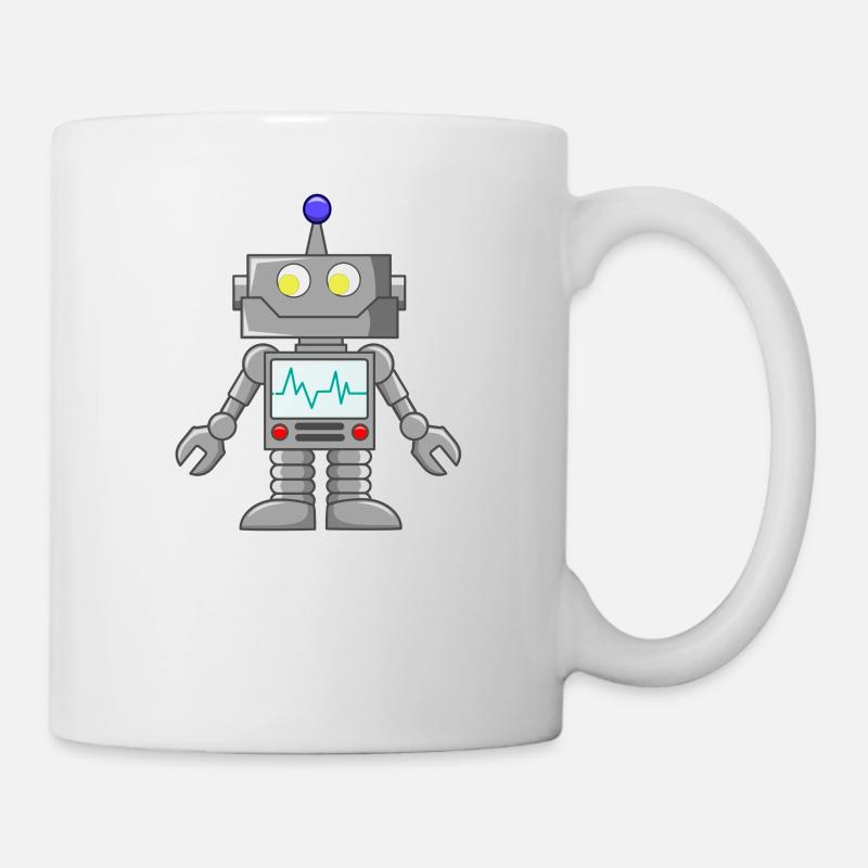 Roboter Geschenk - Tasse - Weiß