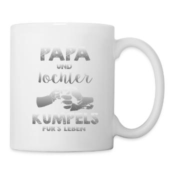 Vater Tochter Papa Familie Liebe Freunde Geschenk - Tasse - Weiß - Rechts
