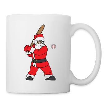 "Baseball Santa Christmas" TStückentwurf. - Tasse - Weiß - Rechts