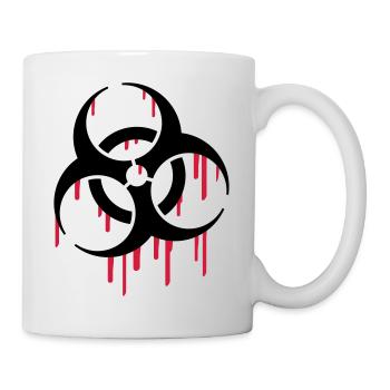 Biohazard Blood - Mug blanc - blanc - Droite