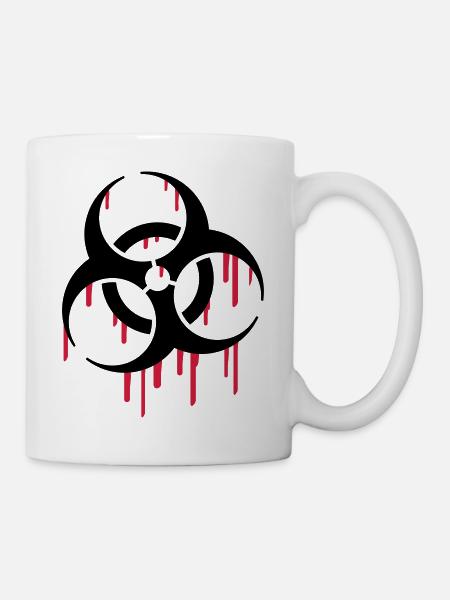 Biohazard Blood - Tasse - Weiß