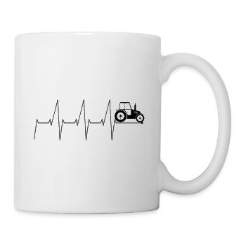 Tractor Ekg - Mug - white - Right