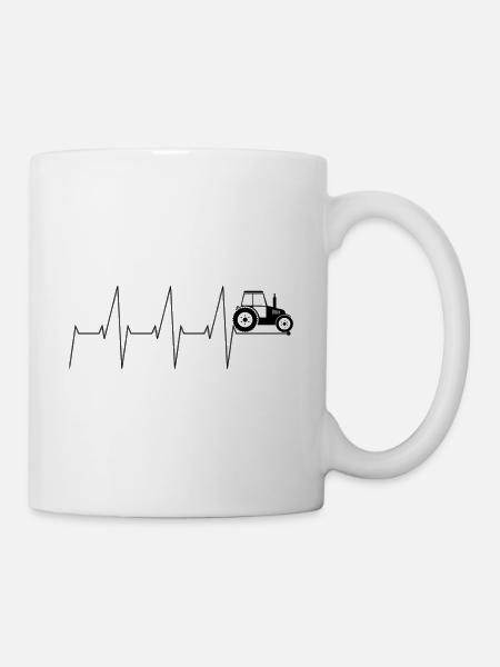 Tracteur Ekg - Mug blanc - blanc