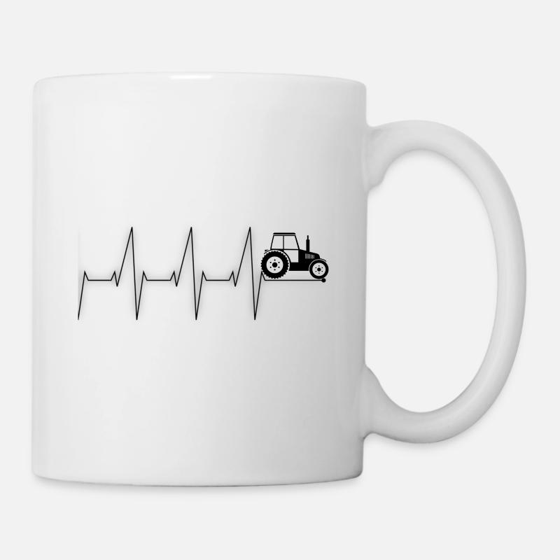 Tracteur Ekg - Mug blanc - blanc