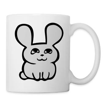 lapin bébé trop mignon - Mug blanc - blanc - Droite