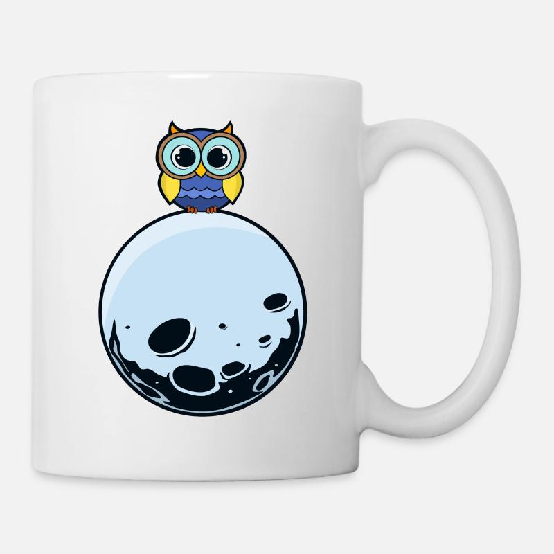 hibou - Mug blanc - blanc