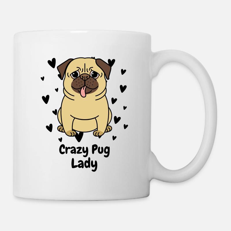 Mops Möpse Hund Hündchen Geschenke Frauen Hunde - Tasse - Weiß