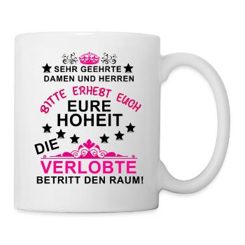 Verlobte Braut - Tasse - Weiß - Rechts