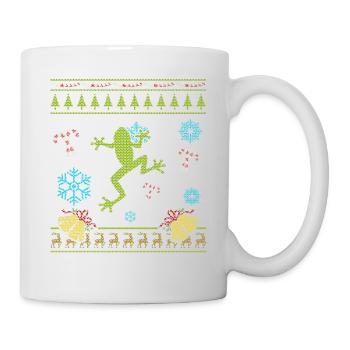 Chandail de Noël personnalisé Chemise Pet Frog - Mug blanc - blanc - Droite