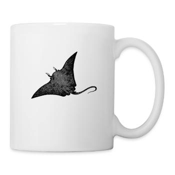 Rochen - Tasse - Weiß - Rechts