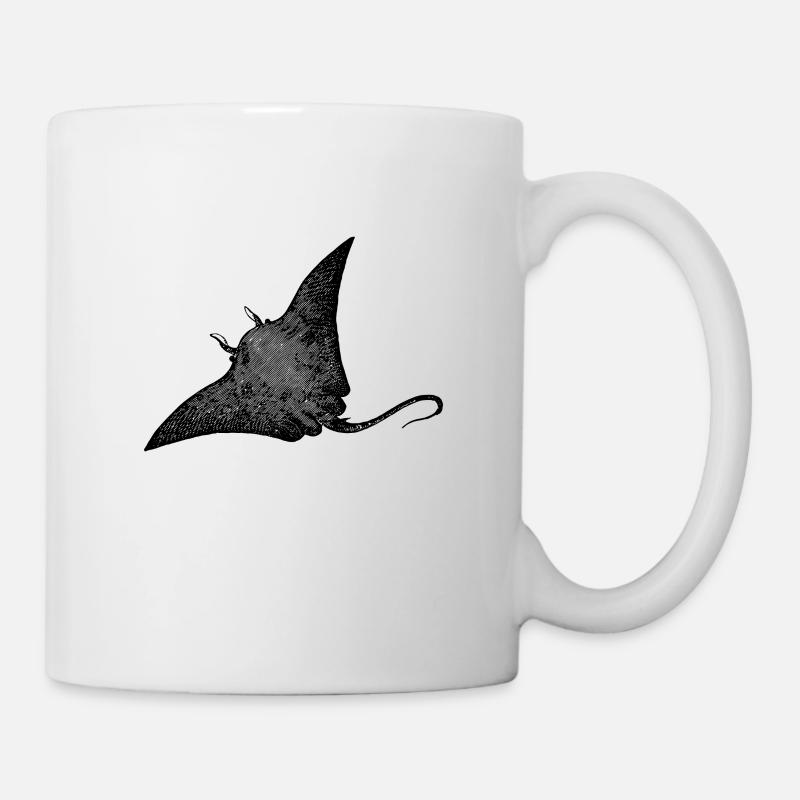 Rochen - Tasse - Weiß