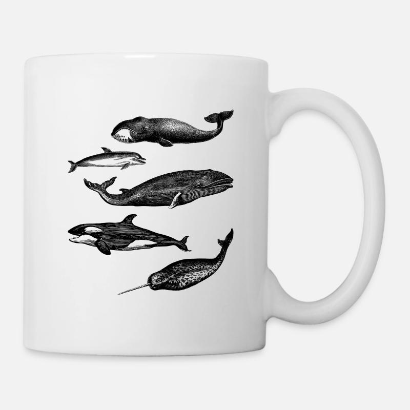 whale illustrations - Mug - white
