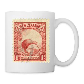 Kiwi stamp - Mug blanc - blanc - Droite