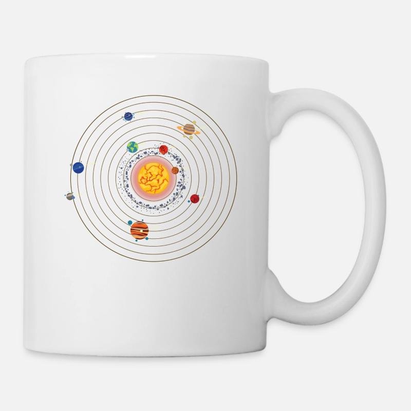 Weltraum Sonnensystem Universum Planeten - Tasse - Weiß