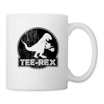 Dinosaur Tyrannosaurus Rex Tea Expert T-Shirt - Mug - white - Right