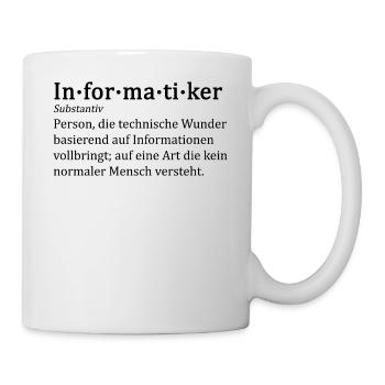 Informatiker - Tasse - Weiß - Rechts