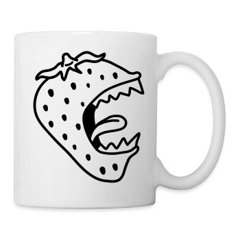 Monster Strawberry - Tasse - Weiß - Rechts