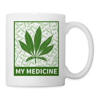 My medicine (cannabis) - Tasse - Weiß - Rechts