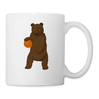 Basketball Brown Grizzly Bear Streetball Gift - Mug - white - Right