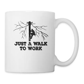Cadeau de profession électricien ouvrier électricien - Mug blanc - blanc - Droite