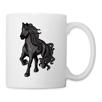 Frisian Horse Frisian Horse Riding Pony - Mug - white - Right