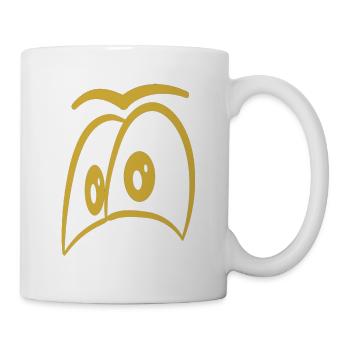 Oeil d'or - Mug blanc - blanc - Droite