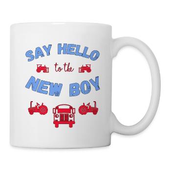 COOL NEW BOY BOYS GARÇON BABY SHOWER CADEAU - Mug blanc - blanc - Droite