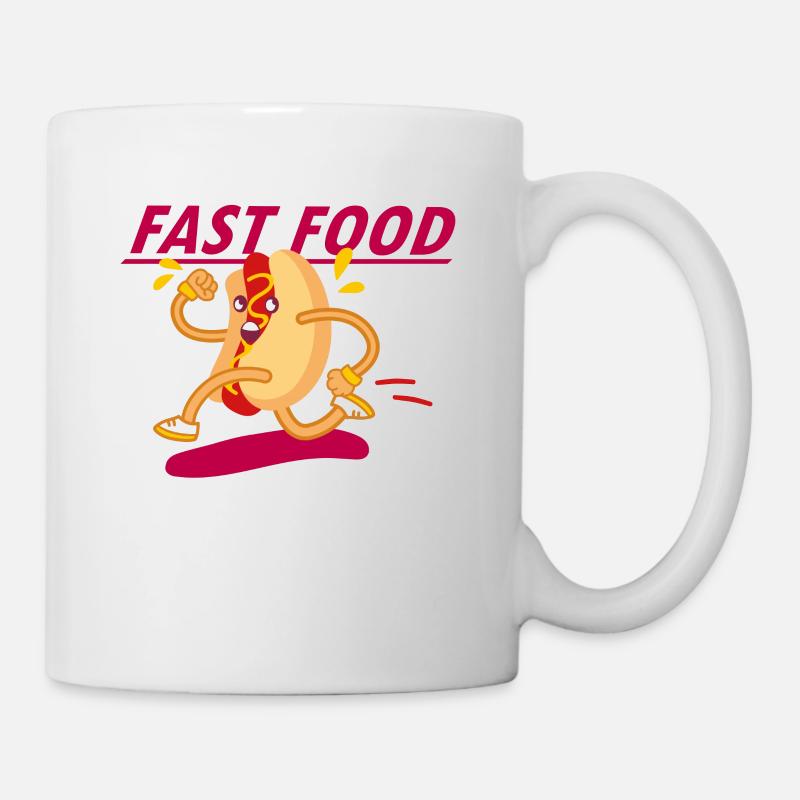 Fast Food - Tasse - Weiß