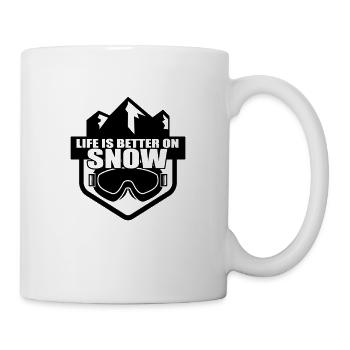 Ski Skiing Skiers Ski holiday Skis - Mug - white - Right