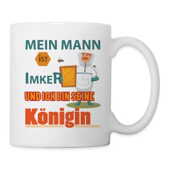 Imker Shirt • Imker Königin • Imker Geschenk - Tasse - Weiß - Rechts