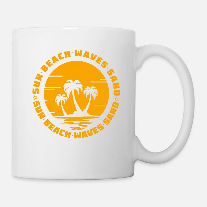 plage - Mug blanc - blanc