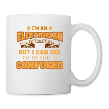 Électricien Électricité Électricité Électricité Cadeau - Mug blanc - blanc - Droite