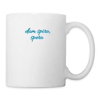 Dum spiro, spero - Latin Quote Shirt Gift Idea - Mug - white - Right