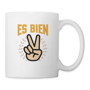 Ist gut! Cooles, lässiges Design mit Peace Zeichen - Tasse - Weiß - Rechts