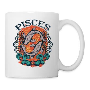 Team Pisces Zodiac Sign Gift Idea Gift - Mug - white - Right