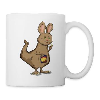 Cadeau d'animal familier T-Rex de dinosaure en lapin - Mug blanc - blanc - Droite