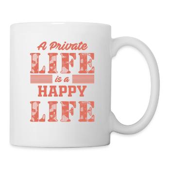 Happy Life T-shirt / Gift idea / Men / Women - Mug - white - Right