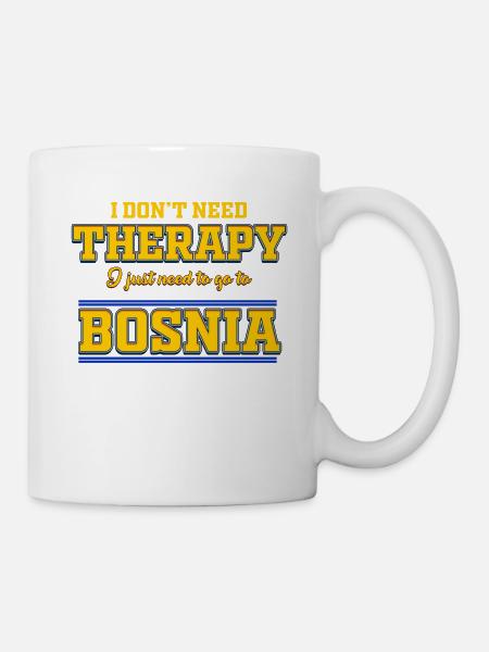 Bosnien T-shirt / Geschenkidee / Männer / Frauen - Tasse - Weiß