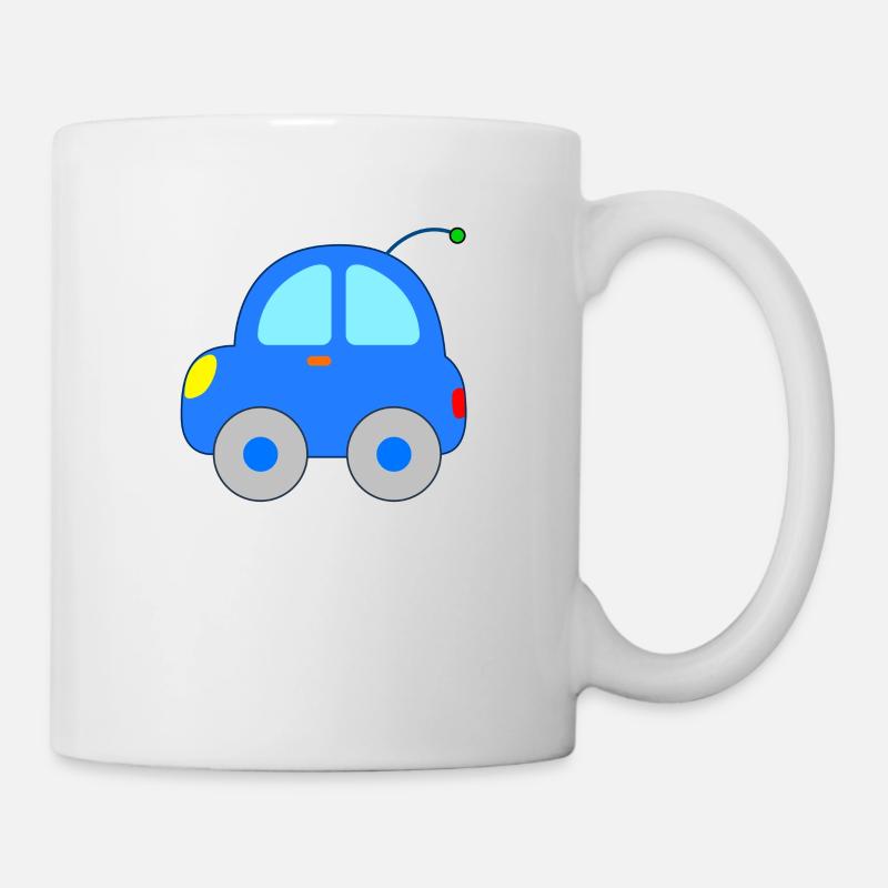Auto Kinder - Tasse - Weiß