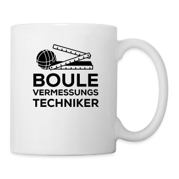 Boule Vermessungstechniker Sport Hobby Lustig - Tasse - Weiß - Rechts