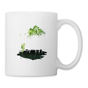 Hirsch Natur WIld - Tasse - Weiß - Rechts