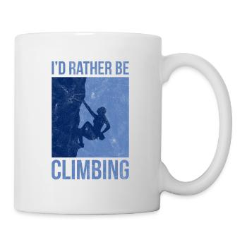 Climbing Climbing Rock Climbing Mountaineering - Mug - white - Right