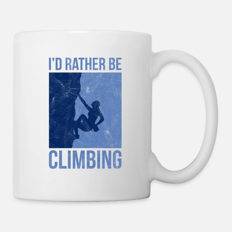 Climbing Climbing Rock Climbing Mountaineering - Mug - white