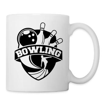 bowling - Mug blanc - blanc - Droite
