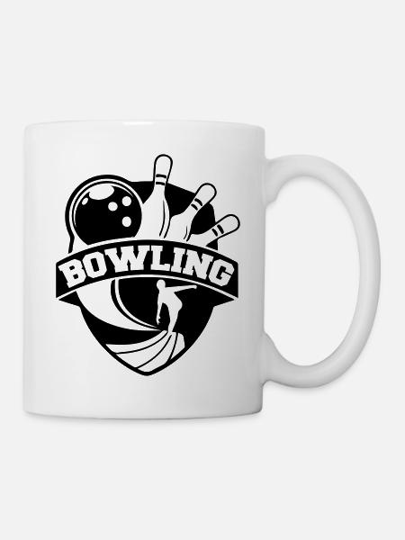 bowling - Mug blanc - blanc