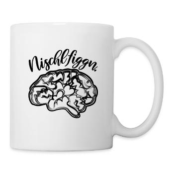 Nischlfiggn headache in Saxon Saxony - Mug - white - Right