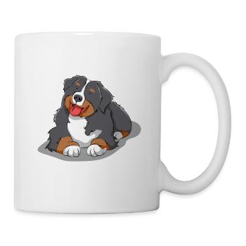 Berner Sennenhund Hund süß Fellnase Hunde - Tasse - Weiß - Rechts